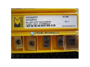 KC5010 成份：一种先进的PVDAlTiN涂层材质，基体为一种具有强抗变形能力的非合金碳化物。这种新型并经过改良的涂层可以使切削速度增加50-100%。
运用：KC5010是对多种工件材料进行精加工至通用加工的理想材质，并具有更高的切削速度。在多种钢材料、不锈钢材料，铸铁材料、非铁金属材料、以及超合金材料的稳定工况加工中具有卓越的性能。并且在淬火材料和短切屑材料的加工中同样具有很好的性能。
