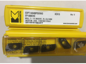 低价批发肯纳铣刀片EDPT140412PDSRGD KC520M加工铸铁 全新原装
