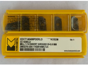 数控刀片 美国肯纳数控刀头,EDCT10T312PDERLD KC522M,高精度铣刀片
